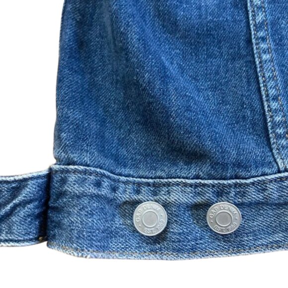 Gap 1969 Women's Iconic Jean Jacket Edgy Metal Studs, Classic Medium Fade, Large - Picture 7 of 15